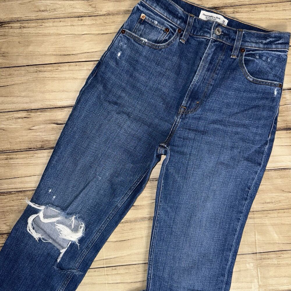 Abercrombie & Fitch The Ankle Straight Ultra High Rise Jeans Size 26/2s
